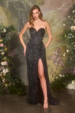 A1494 Sculptural Sequin Column Dress Andrea Leo