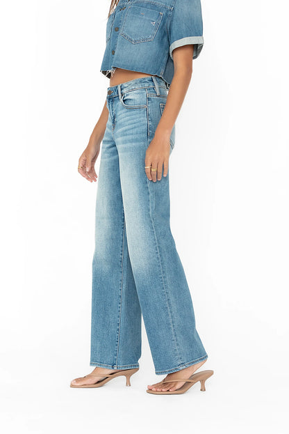 Sloane Wide Leg Jeans in Medium Wash