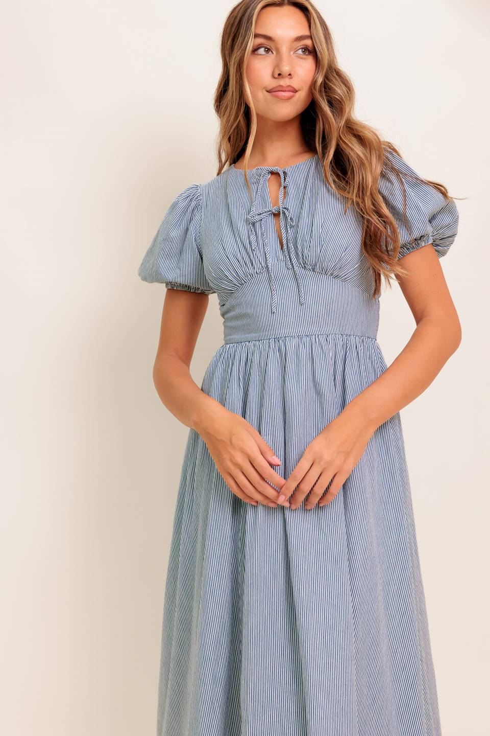 CHERIE MIDI DRESS BLUE