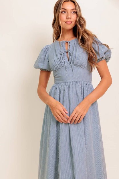CHERIE MIDI DRESS BLUE