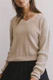 Raychel Knit Sweater in Beige FINAL SALE
