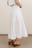 Bridget Embroidered Midi Skirt FINAL SALE