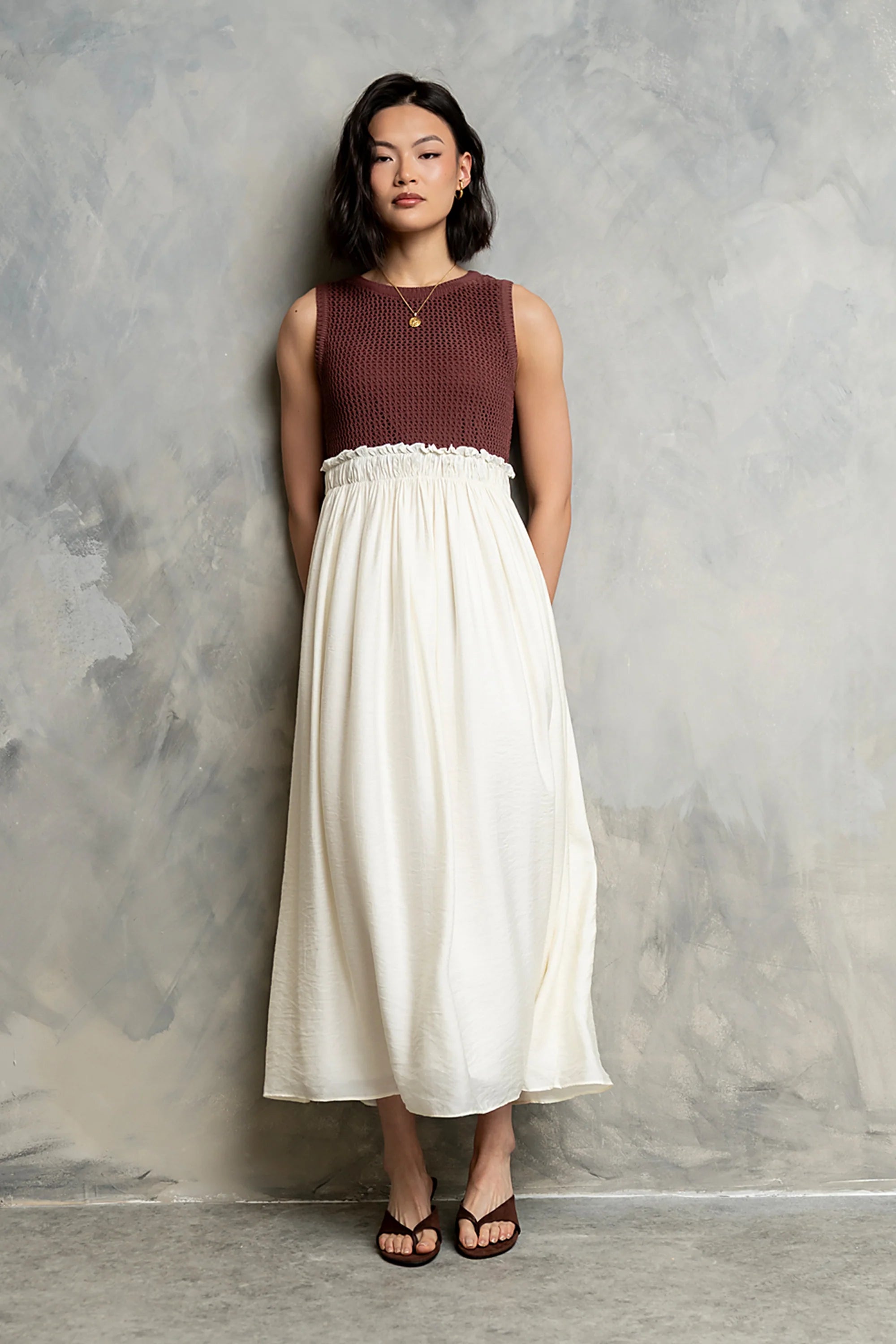 Serafina Maxi Dress in Marsala