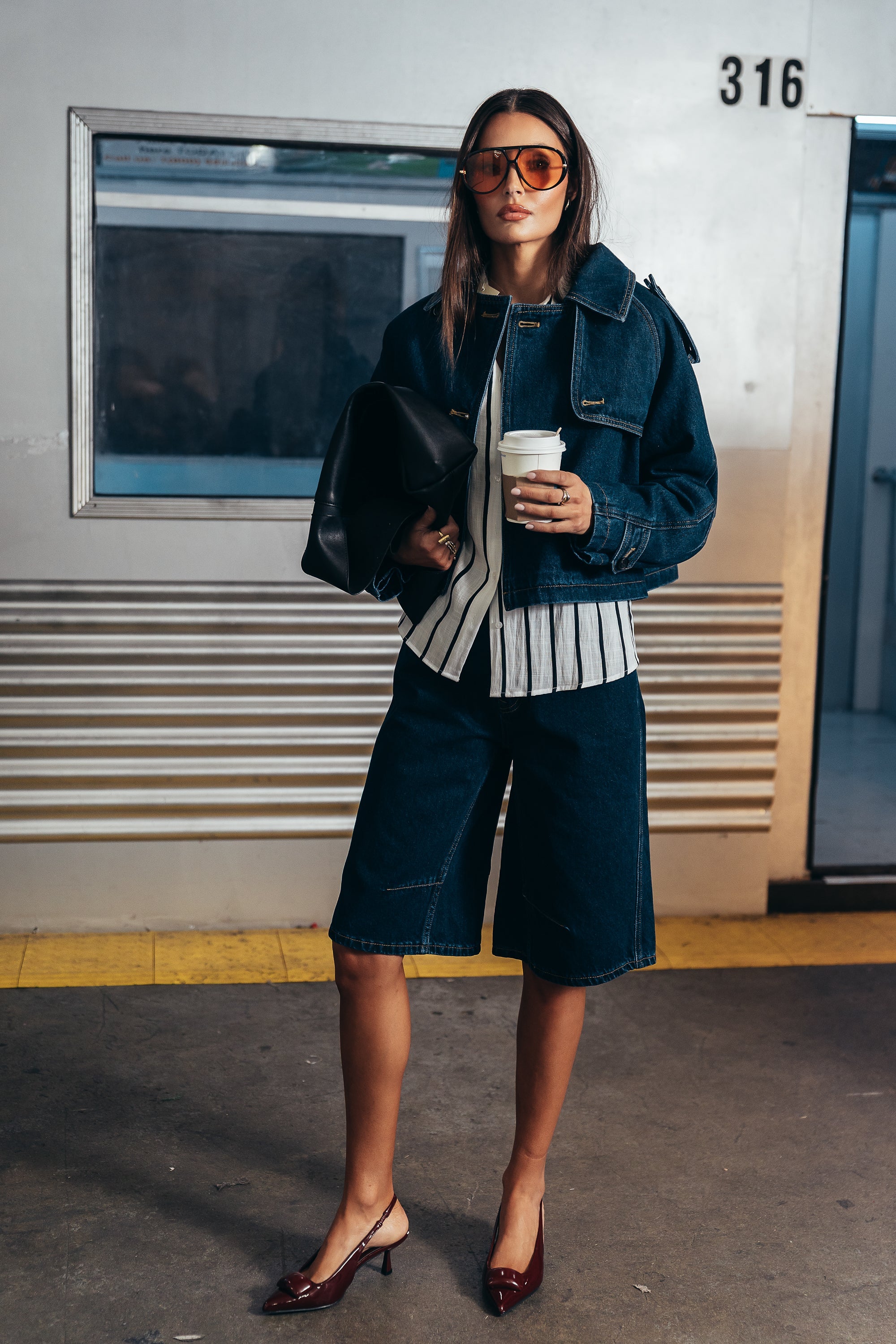 Sally Cropped Trench Coat