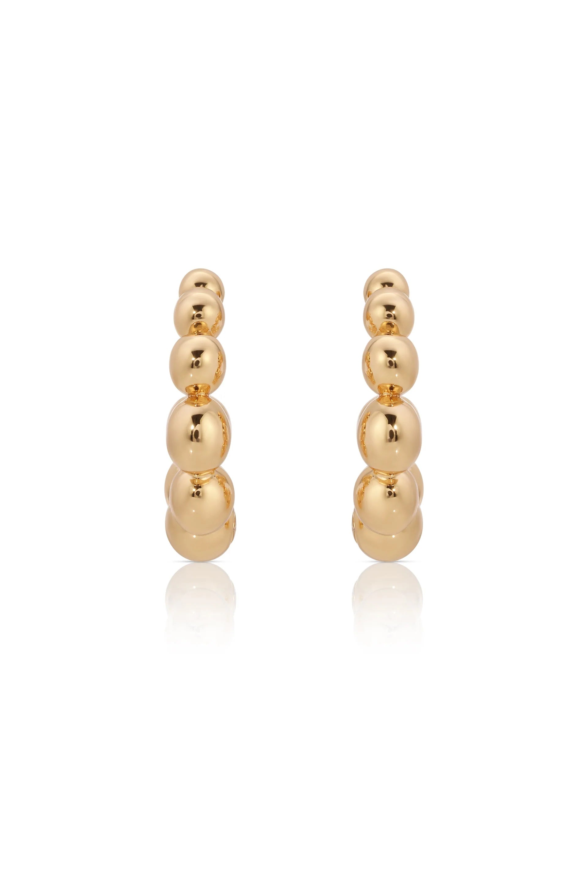 Bubble Huggie Hoop Earrings