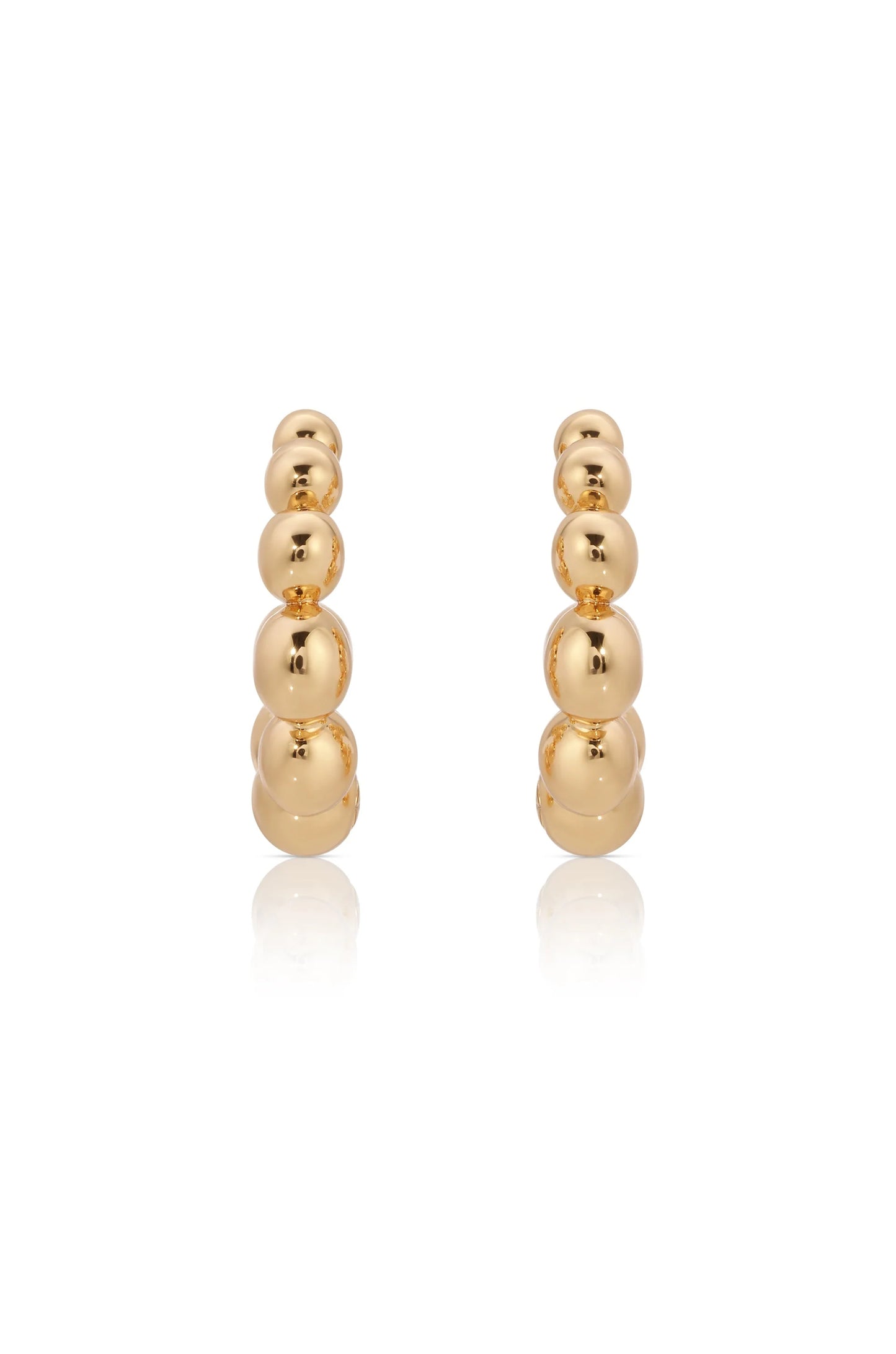 Bubble Huggie Hoop Earrings