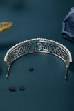 Silver Pearl Rhinestone Tiara