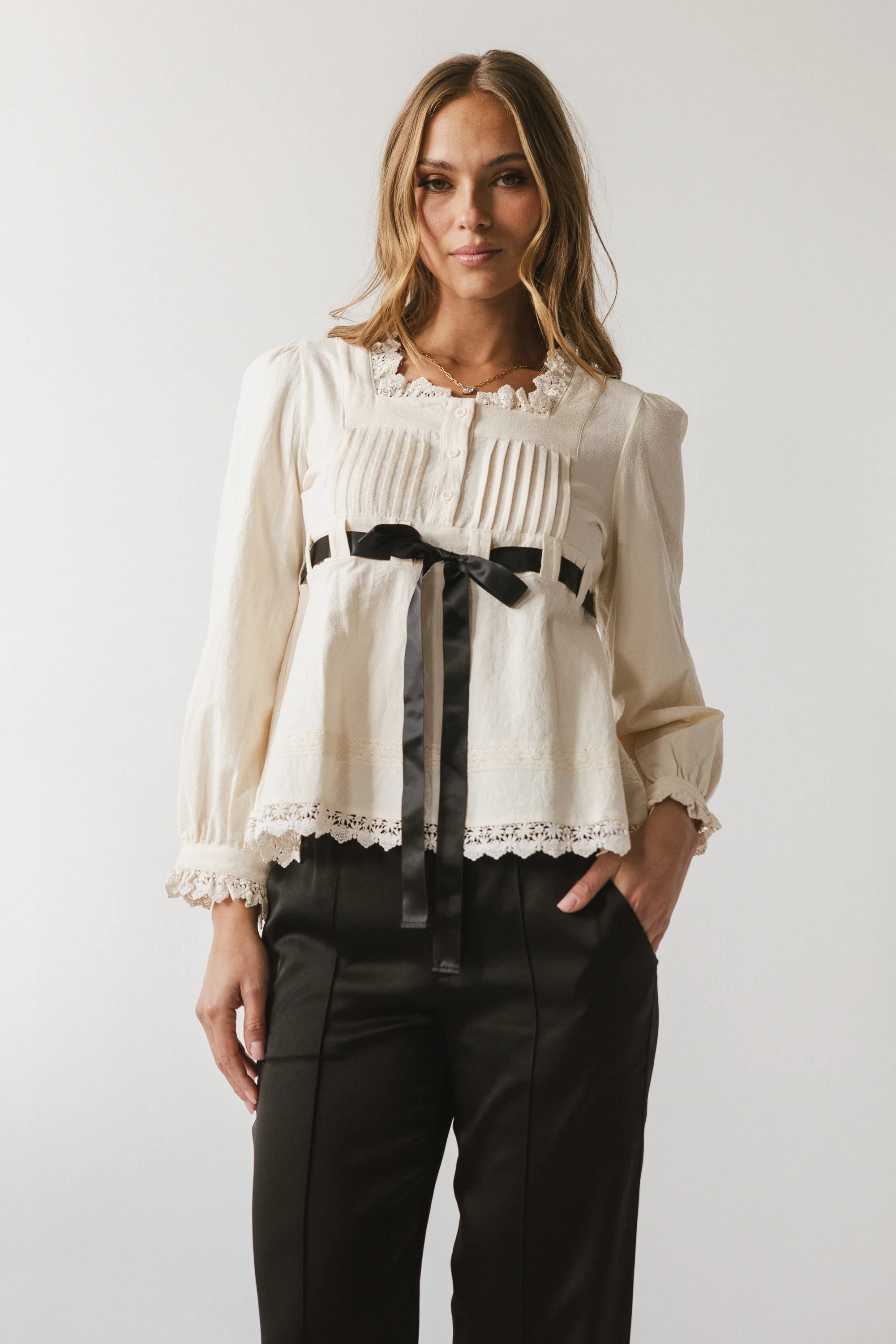 Rory Crochet Blouse FINAL SALE