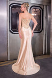 Carissa Gown Sparkling Strapless Corset Evening Dress