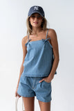 Marline Pinstripe Shorts