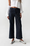 Ariana Striped Wide Leg Jeans