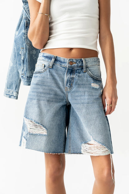 Winston Distressed Bermuda Shorts