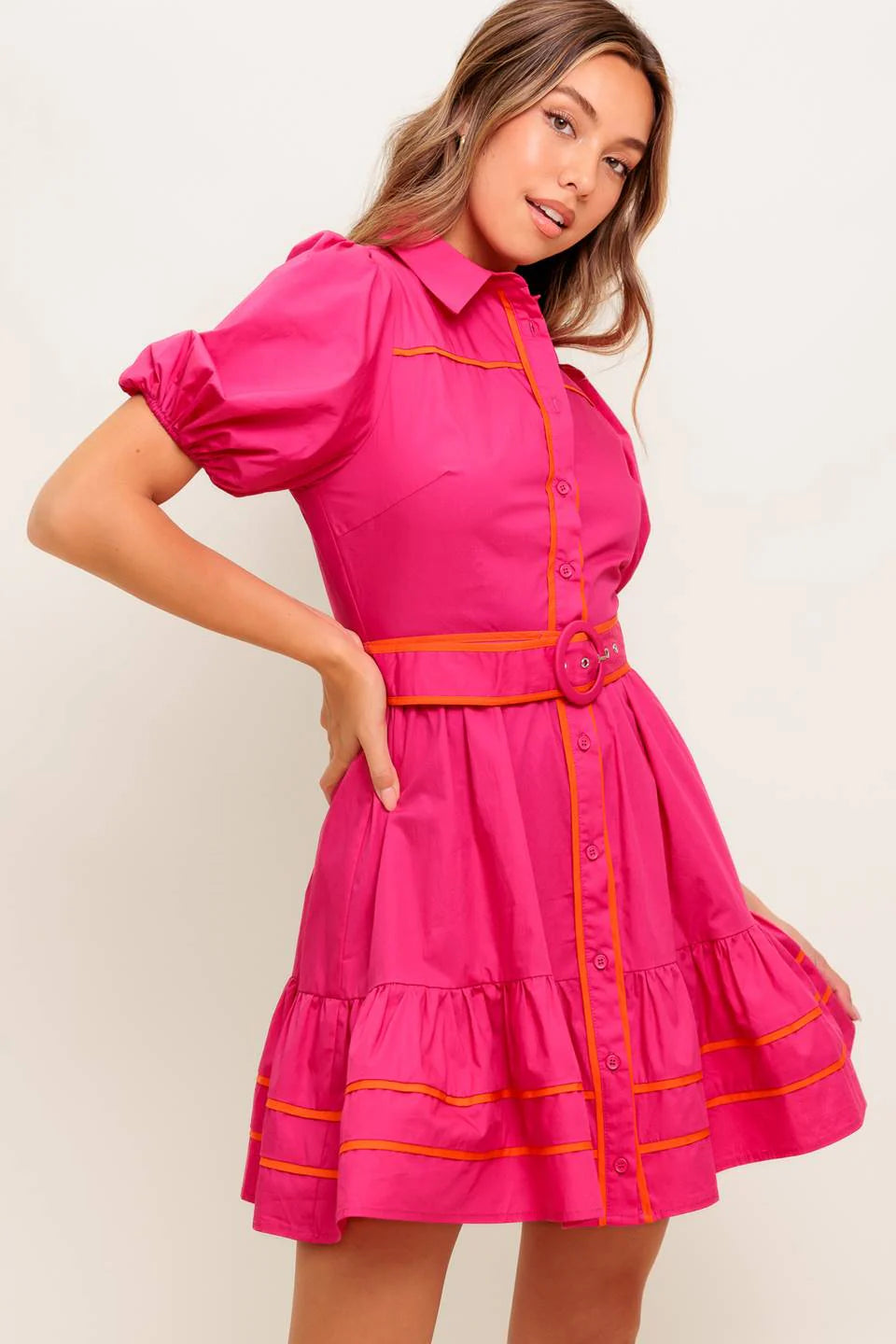 VIVA MINI DRESS FUCHSIA