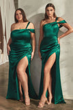 Adelaide Gown Satin One Shoulder Dress