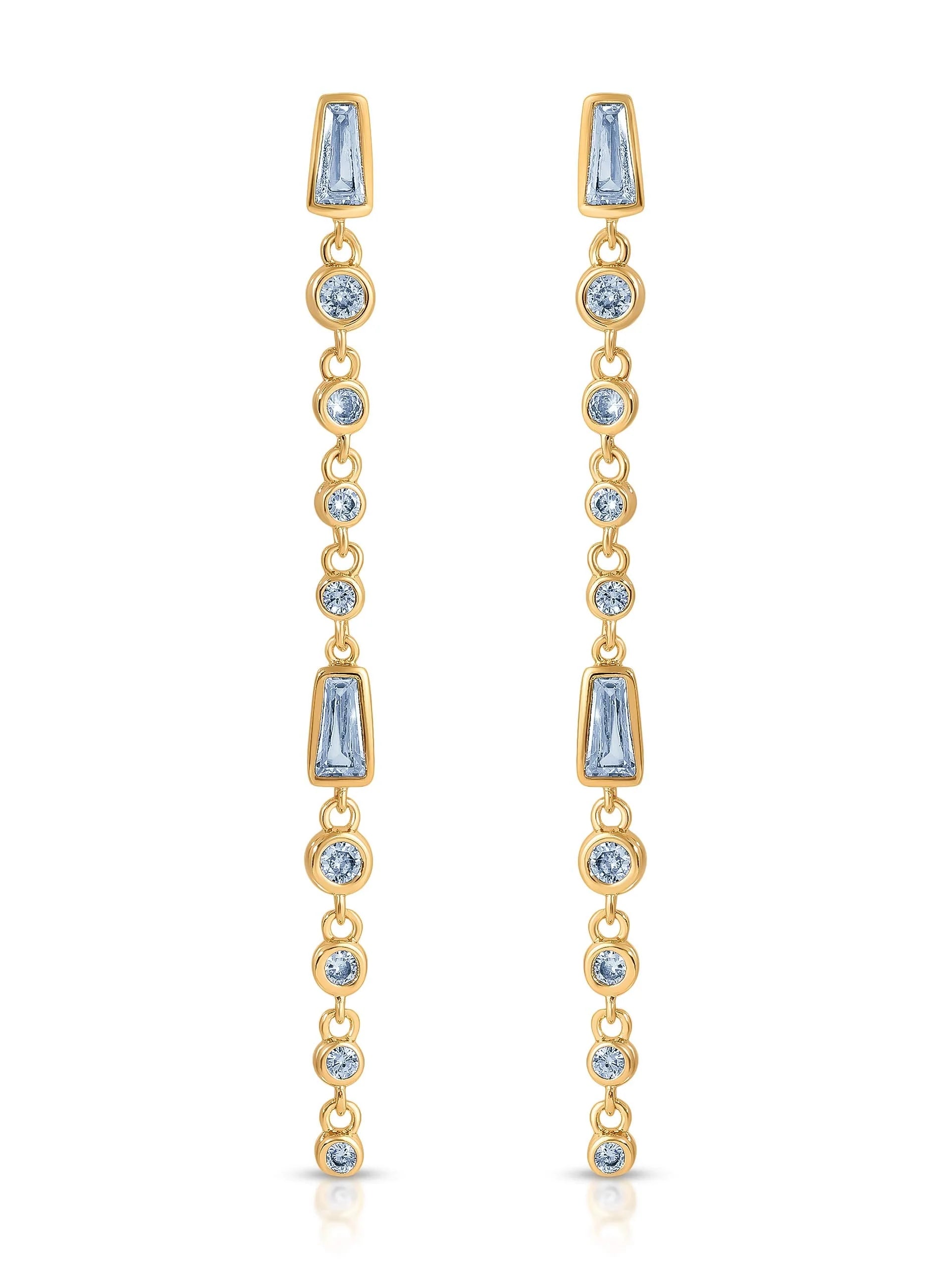 Crystal Linear Earrings