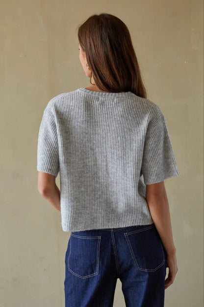 Gabriette Ribbed Knit Cardigan
