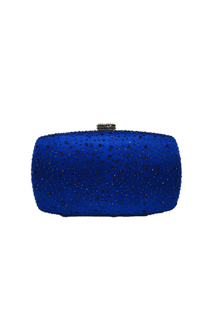 Womens Rhinestones Evening Clutch in Satin