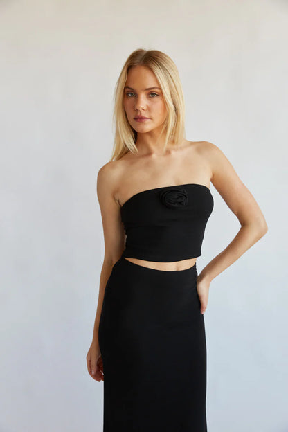 Rosalyn Rosette Tube Top