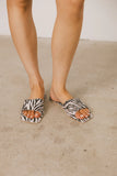 Kayla Slide Sandal in Zebra