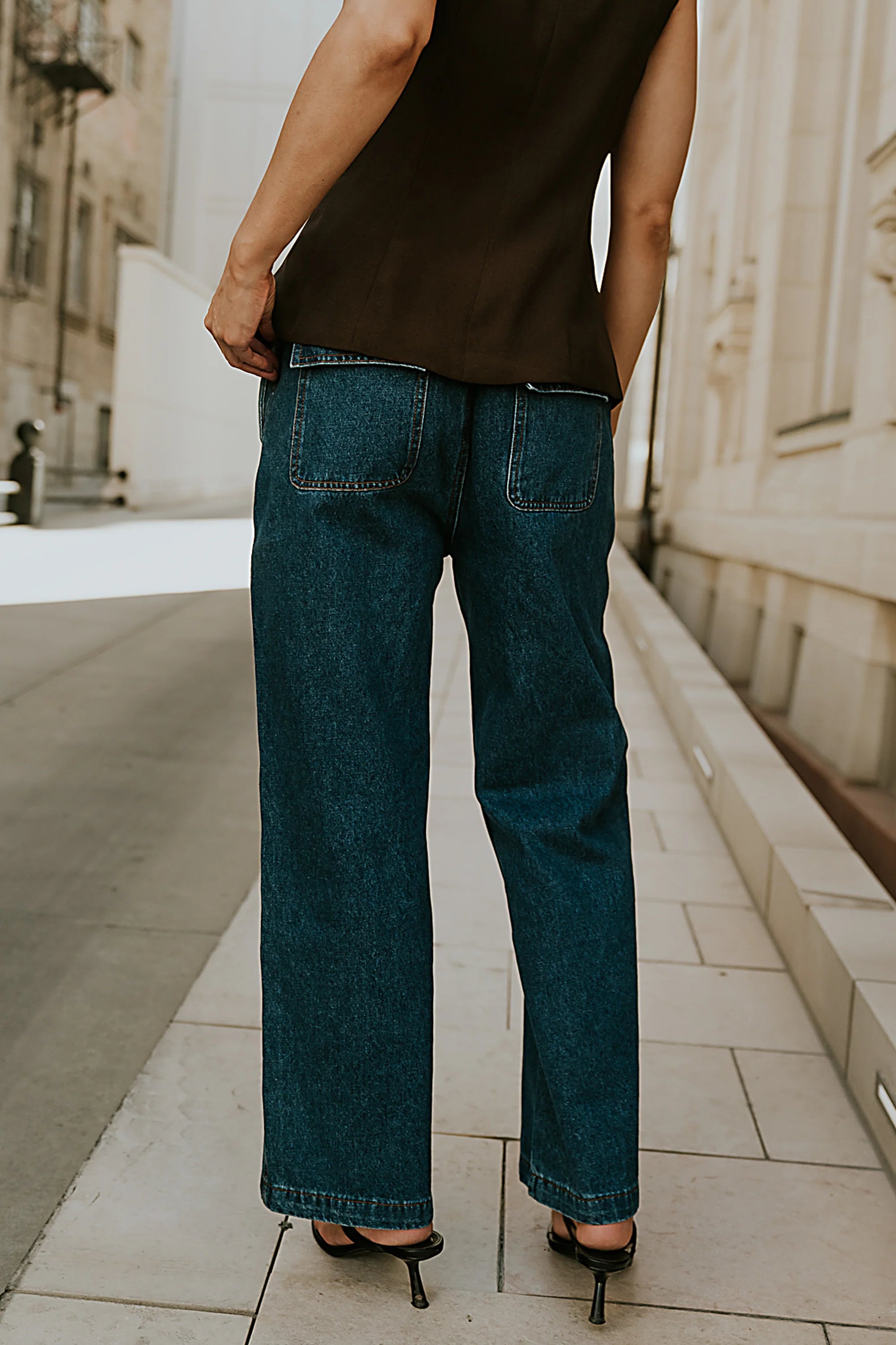 Lena Oversized Denim Pants FINAL SALE