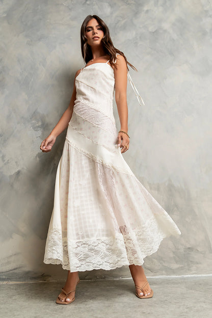 Jones Mixed Media Maxi Dress