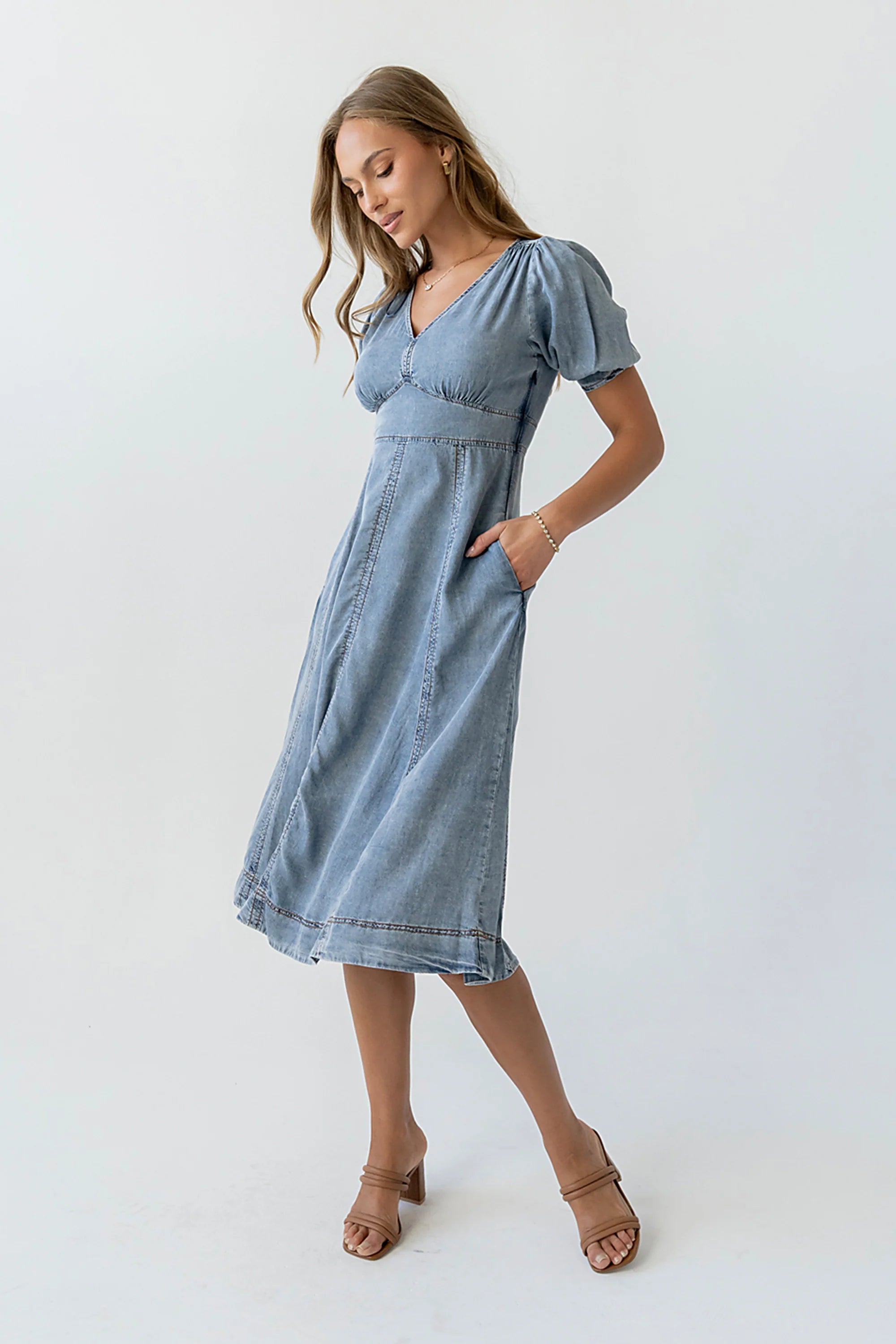 Andie Denim Midi Dress