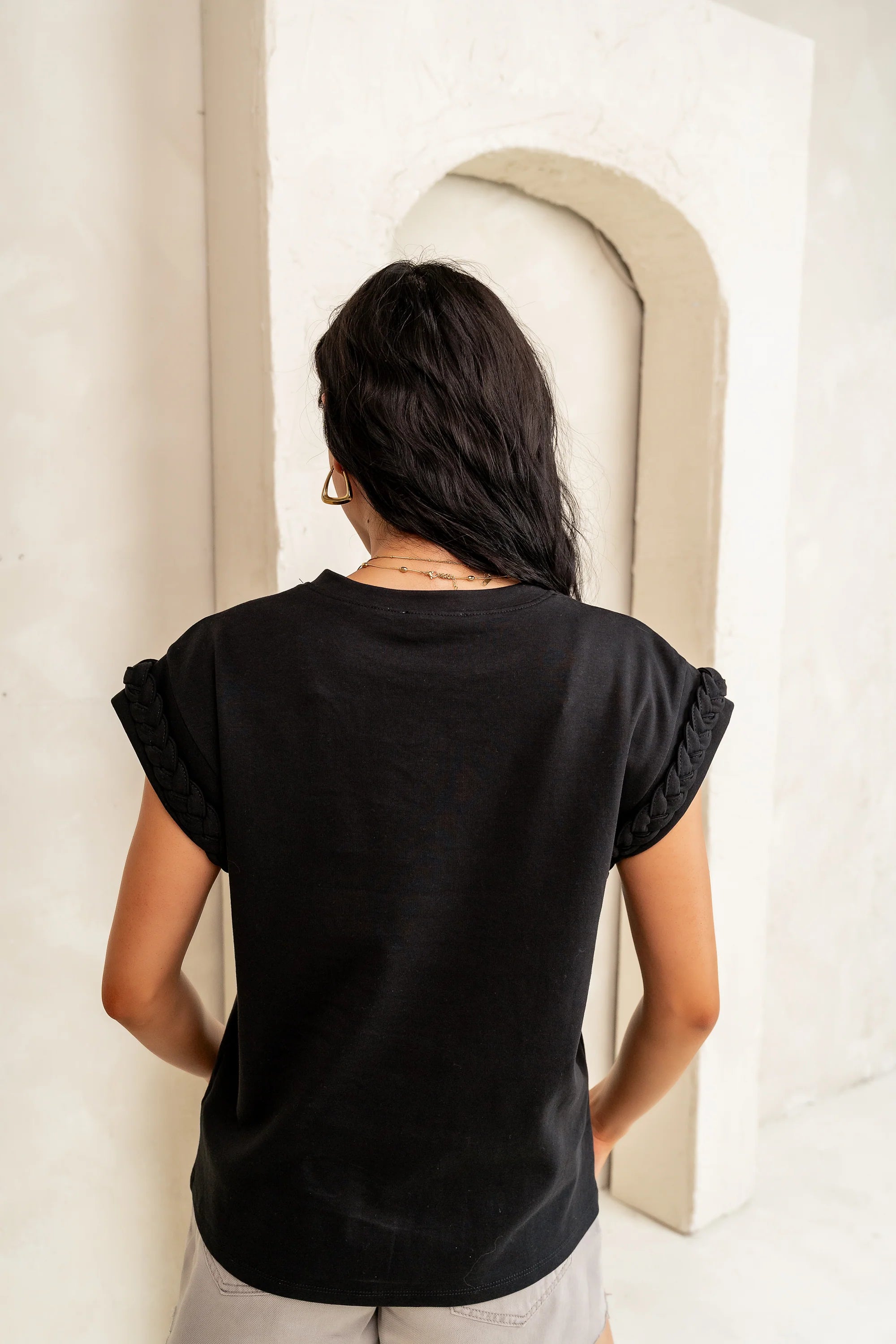 Tessa Knit Top in Black FINAL SALE