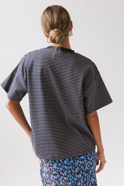 Salem Knit Top in Navy FINAL SALE