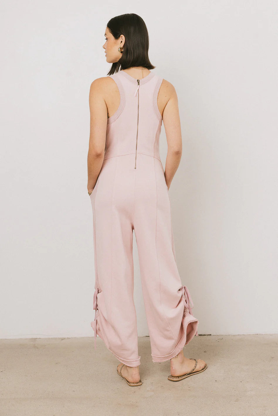 Tristan Knit Jumpsuit in Pink FINAL SALE