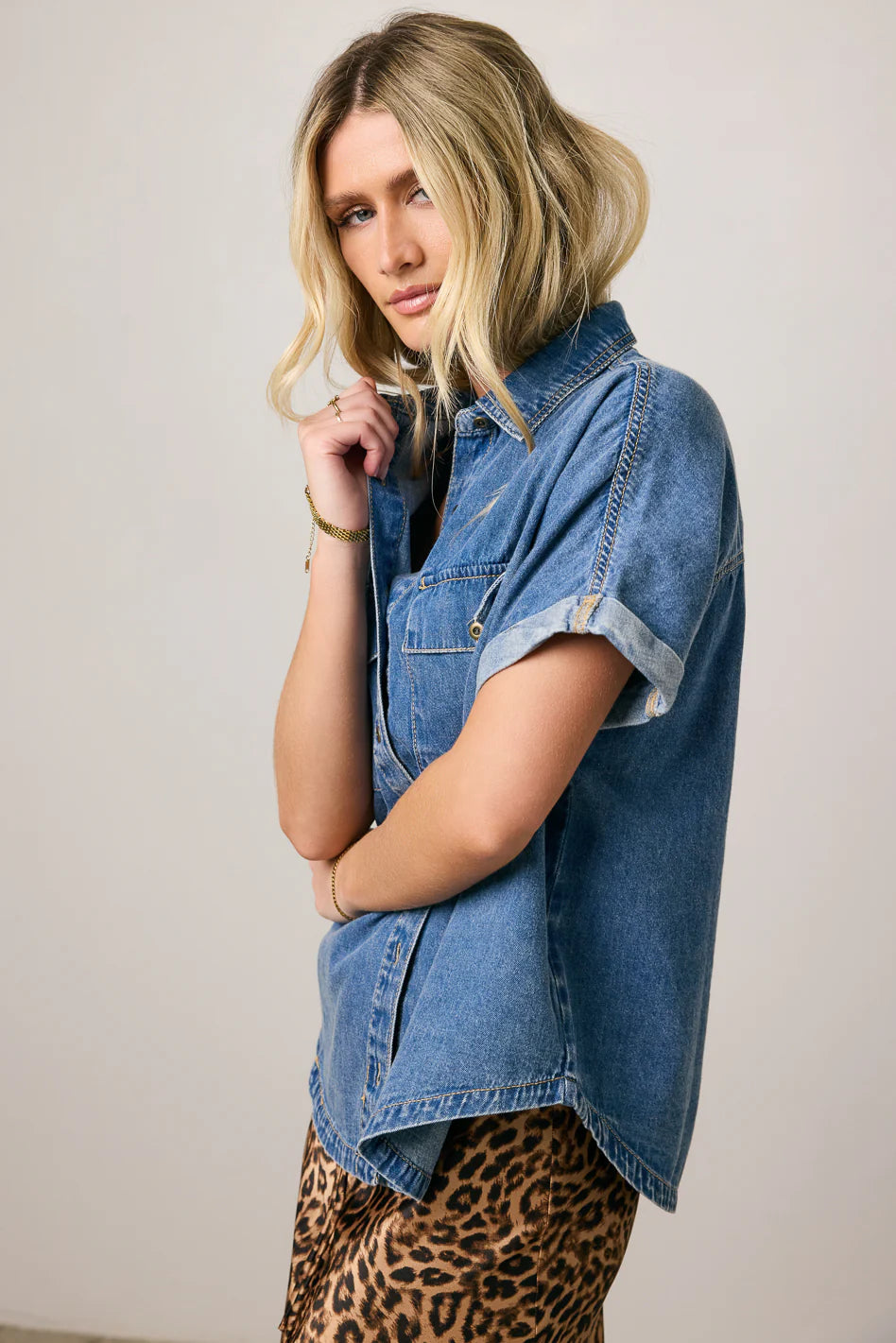Luca Denim Button Up FINAL SALE