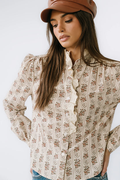 Markel Lace Trim Blouse FINAL SALE