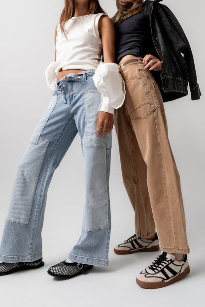 Alice Patchwork Wide Leg Jeans FINAL SALE