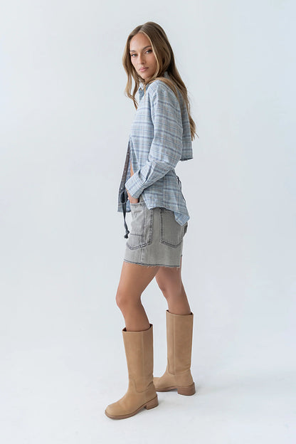 Jodie Plaid Button Up