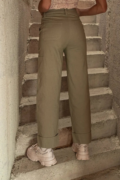 Kienna Cargo Pants in Olive FINAL SALE
