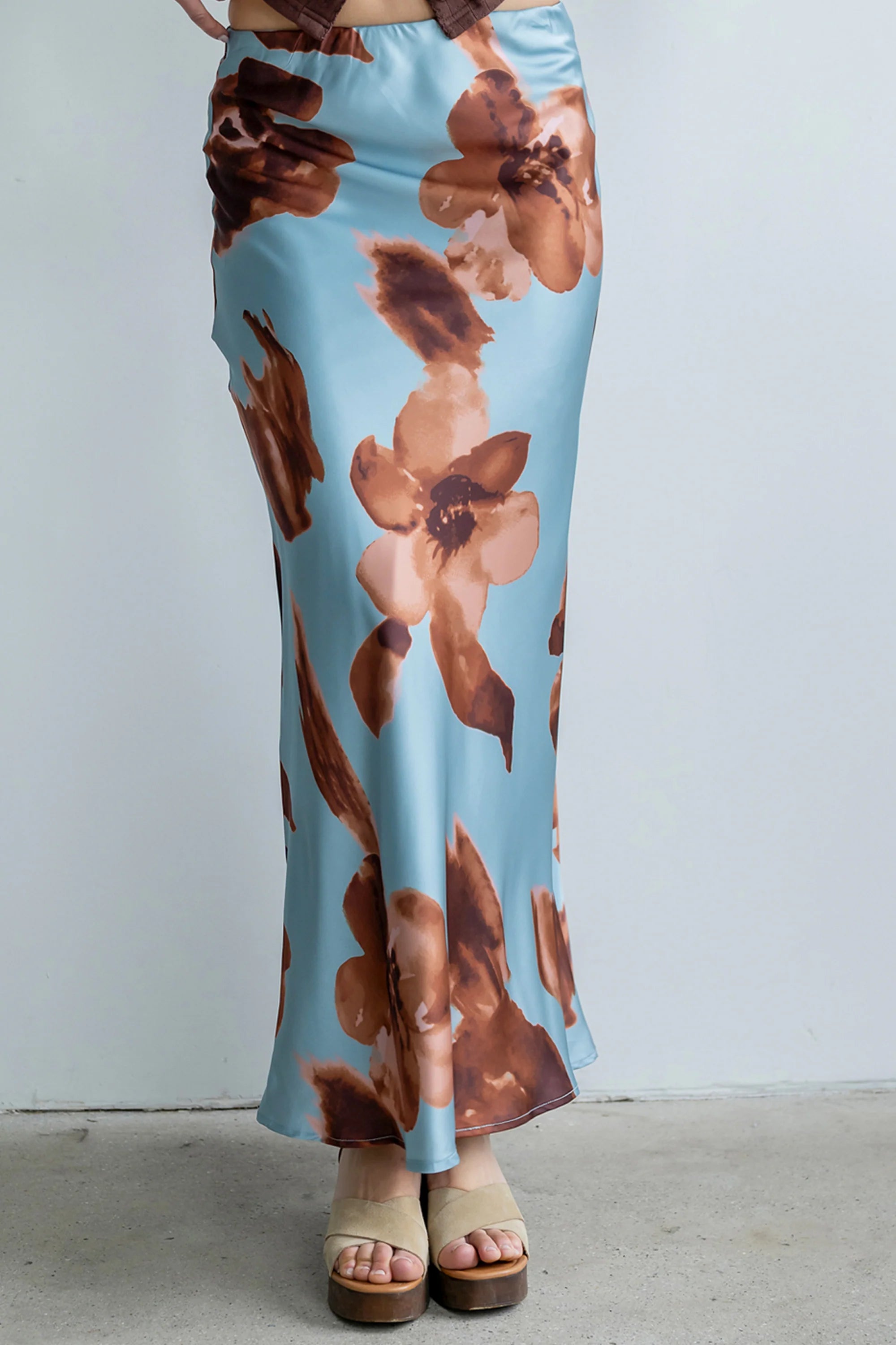 Kenya Satin Maxi Skirt