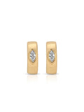 Small Marquise Crystal Hoop Earrings