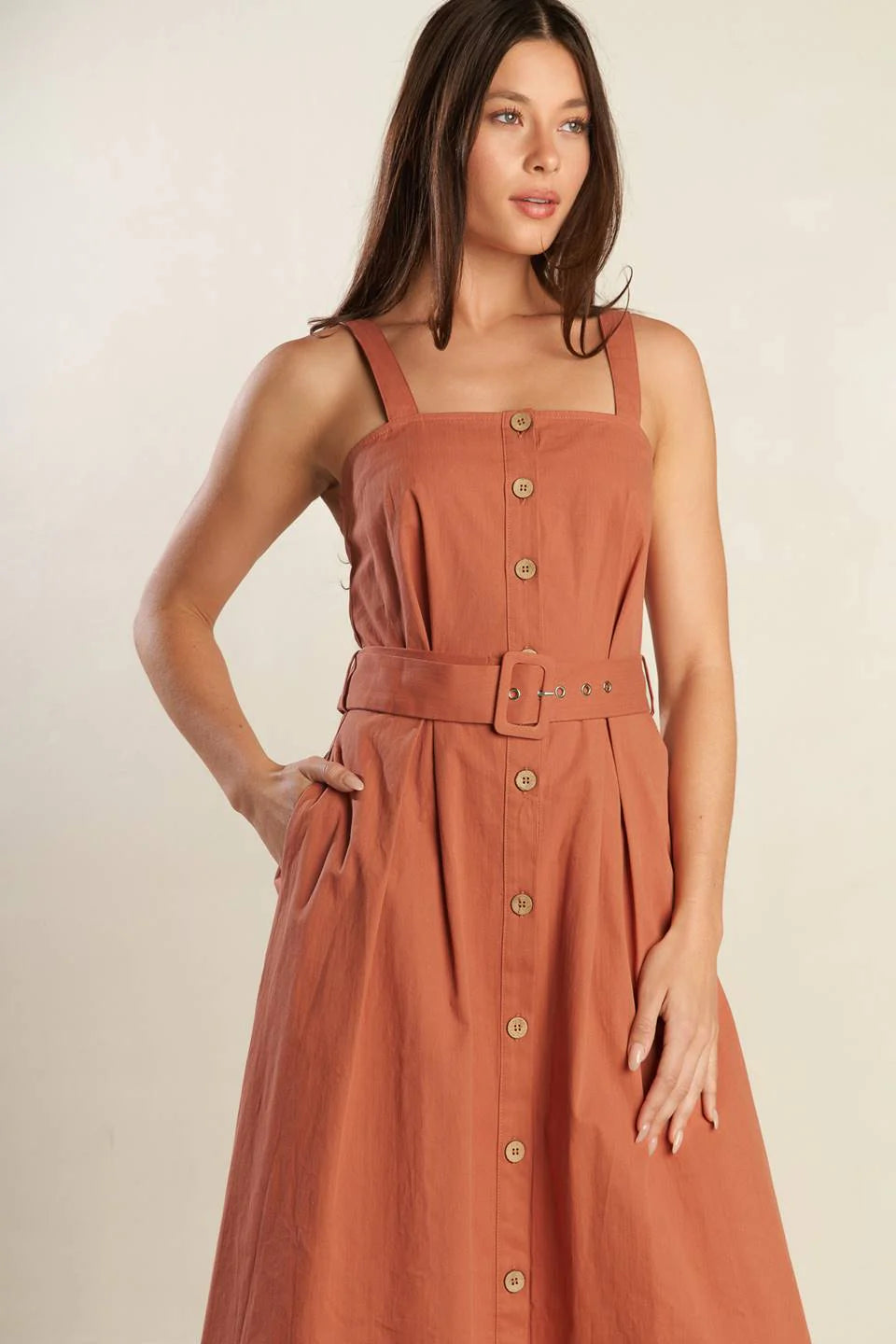 CALIFORNIA DREAMING BUTTON DOWN DRESS