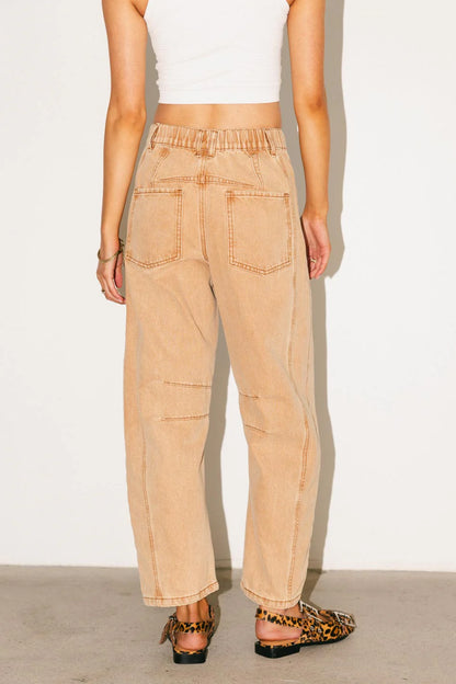 Lisette Barrel Jean in Rust FINAL SALE