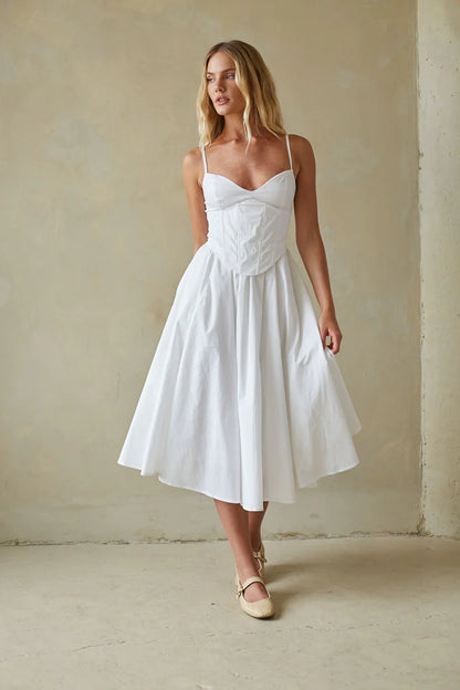 Britton Corset Midi Dress