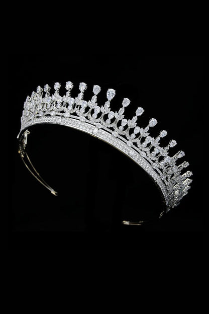 Silver Zirconia Wedding Tiara