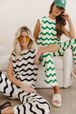 Elenor Knit Top in Green FINAL SALE