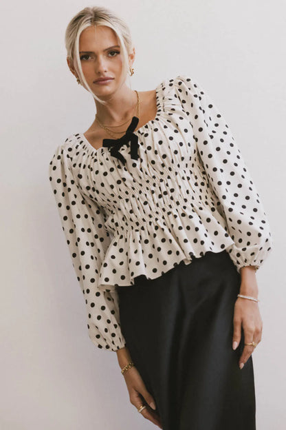 The Velveteen Bow Blouse FINAL SALE