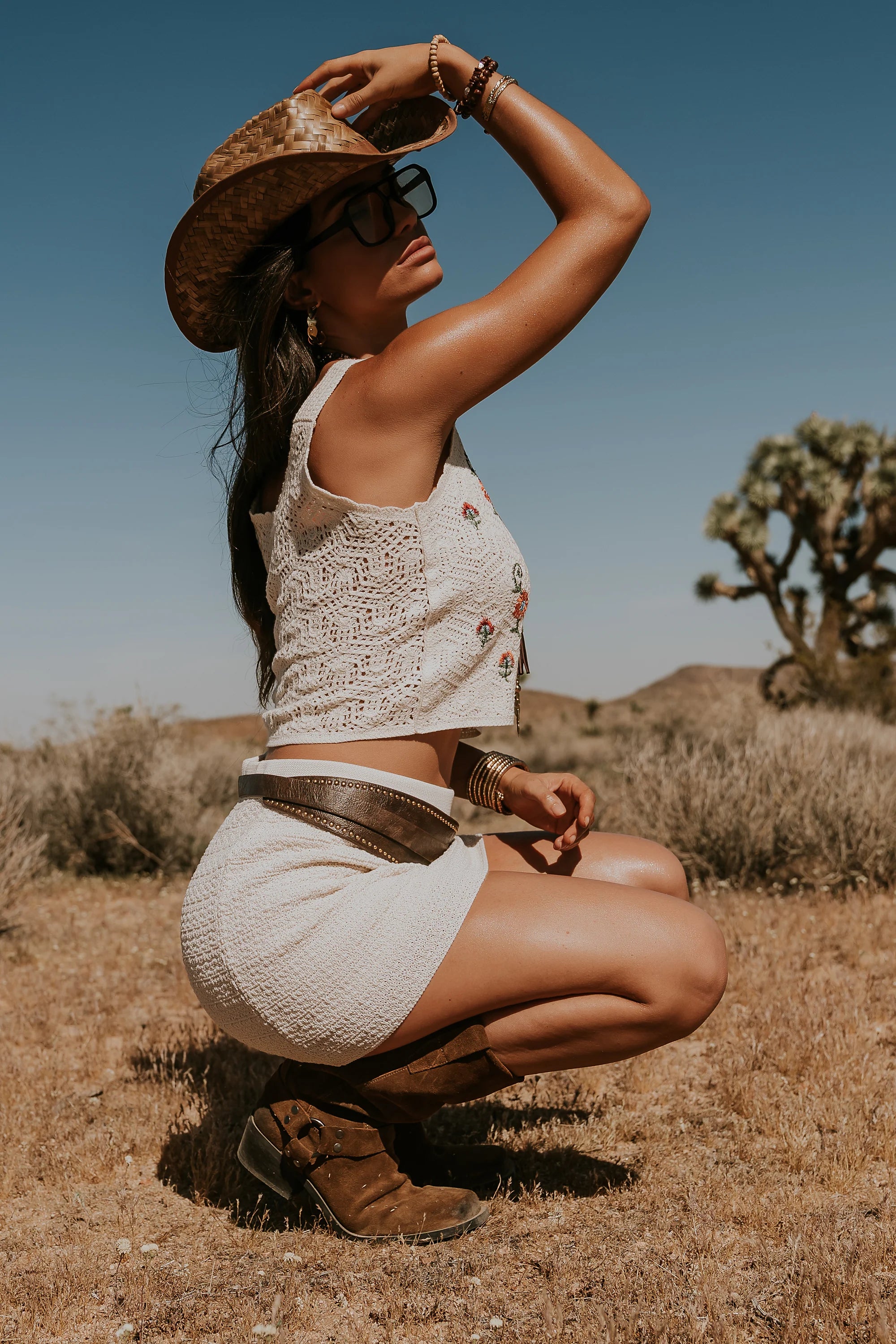Avia Crochet Mini Skirt