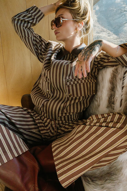 Carla Striped Utility Jacket FINAL SALE