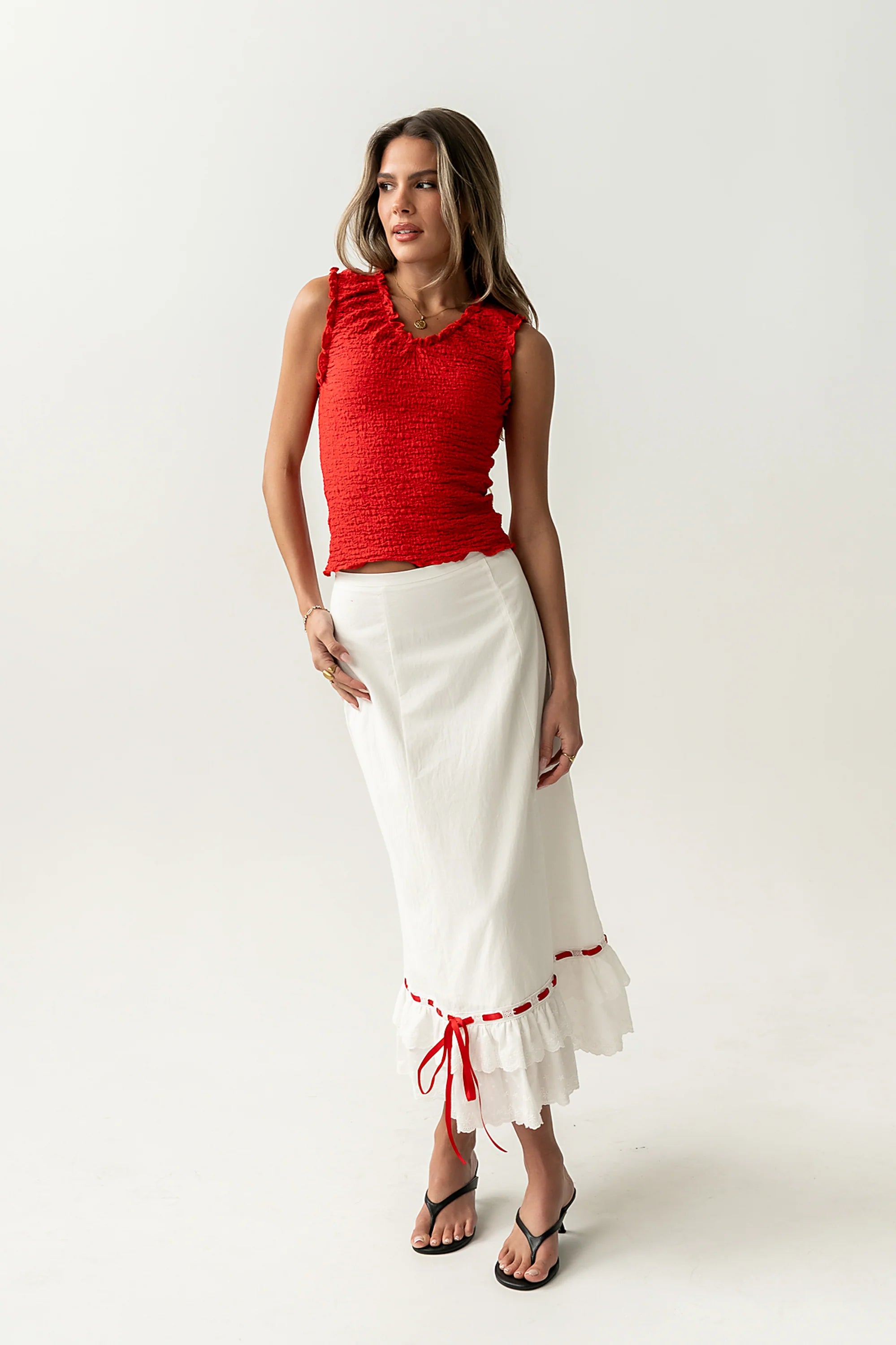 Harlow Embroidered Maxi Skirt