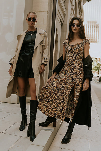 Xiomara Vegan Leather Mini Dress FINAL SALE