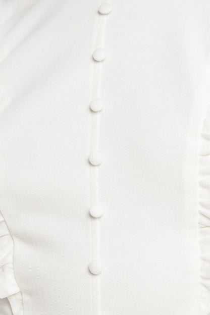 JUST FEELS RIGHT WHITE ROMPER