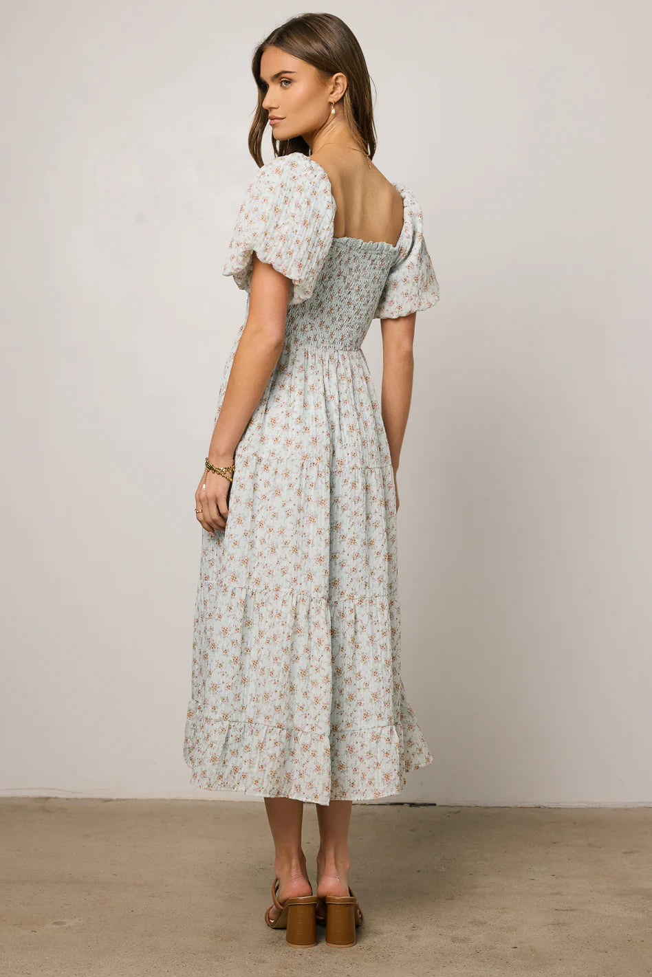 Asha Floral Midi Dress FINAL SALE