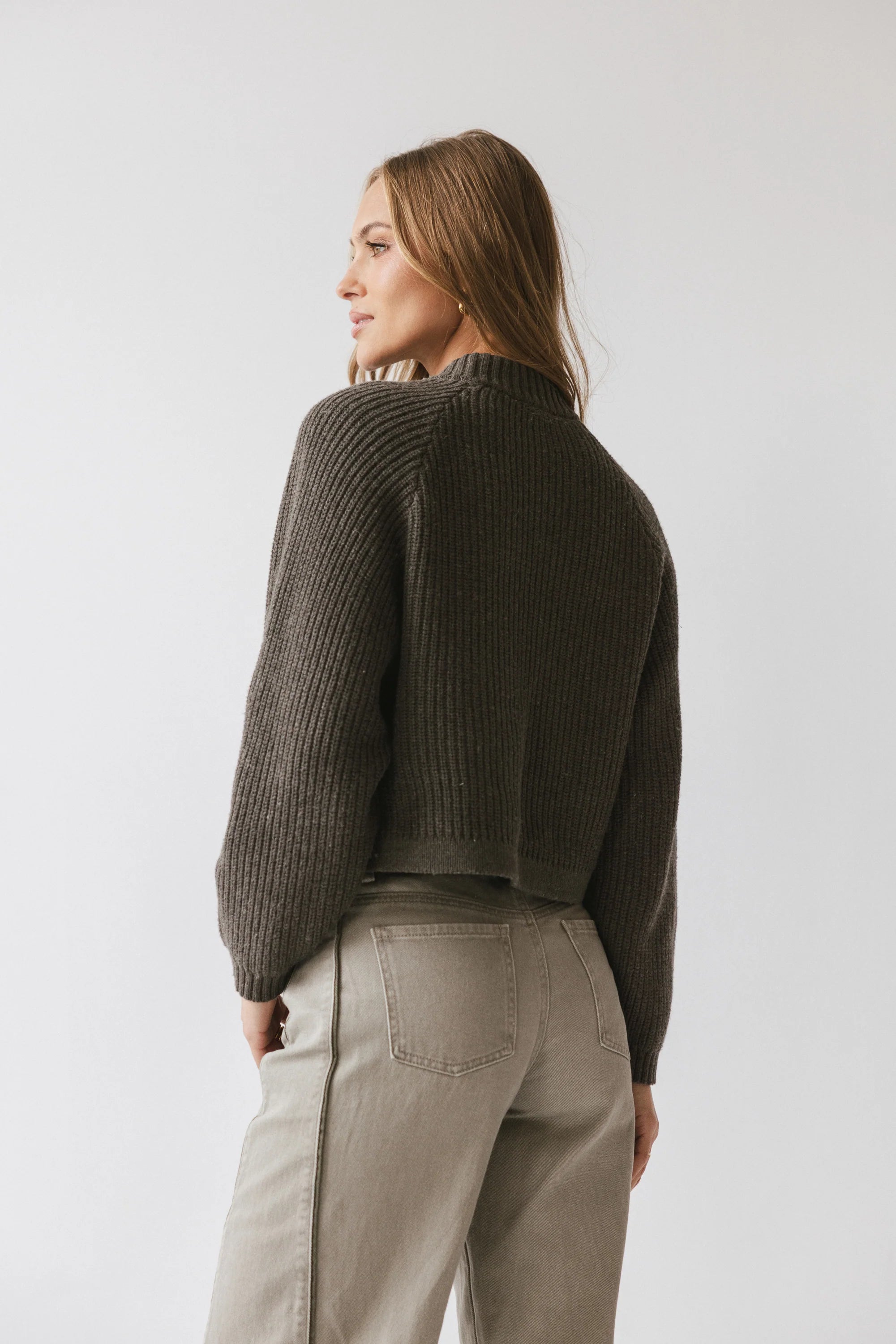 Shayla Knit Sweater in Charcoal
