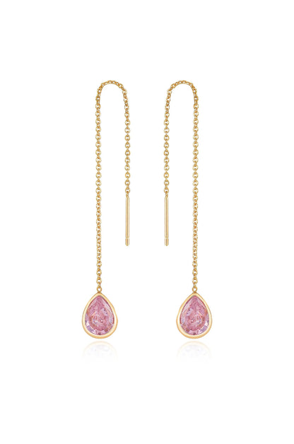 Barely There Chain and Crystal Dangle Earrings